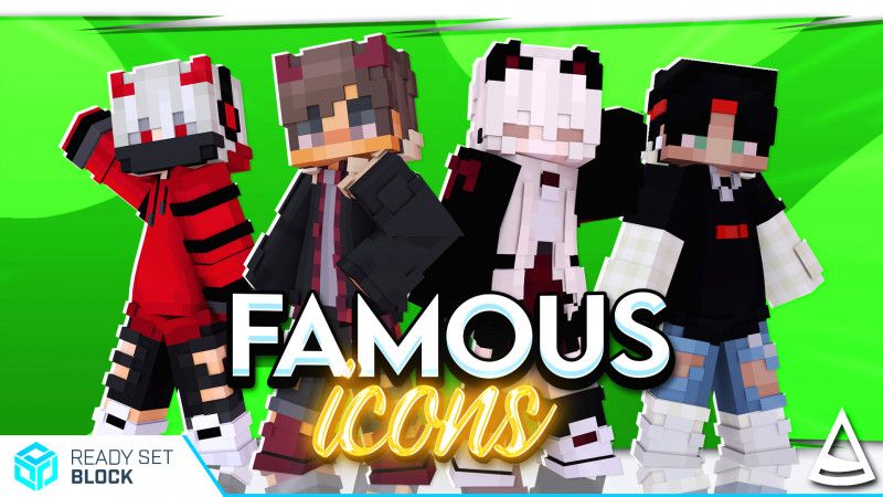 Famous Icons on the Minecraft Marketplace by Ready, Set, Block!