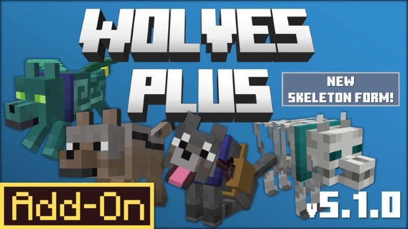 Wolves Plus AddOn v510 on the Minecraft Marketplace by JWolf Creations