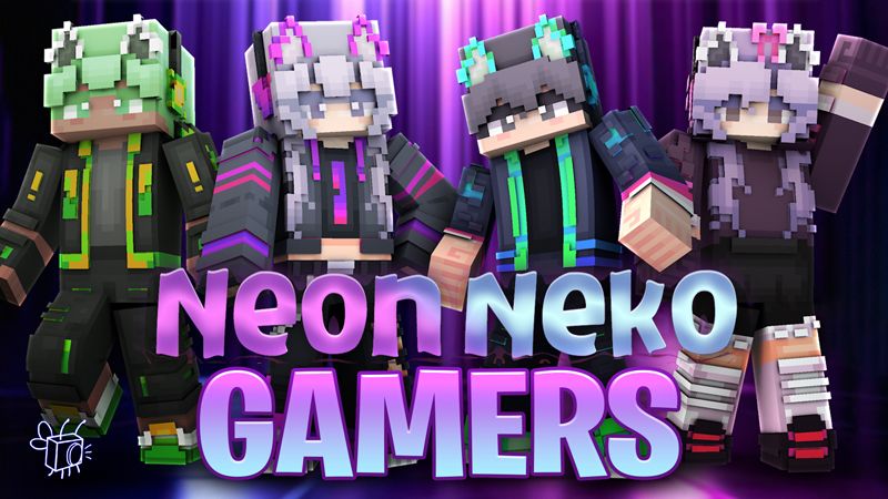 Neon Neko Gamers on the Minecraft Marketplace by Blu Shutter Bug