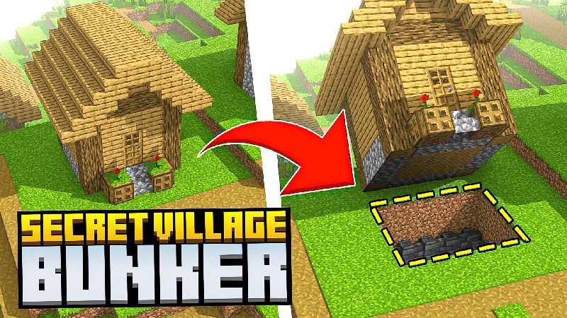 Secret Village Bunker on the Minecraft Marketplace by Snail Studios