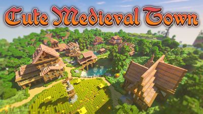Cute Medieval Town on the Minecraft Marketplace by BLOCKLAB Studios
