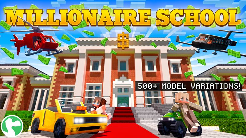 Millionaire School on the Minecraft Marketplace by Dodo Studios Millionaire School on the Minecraft Marketplace by Dodo Studios