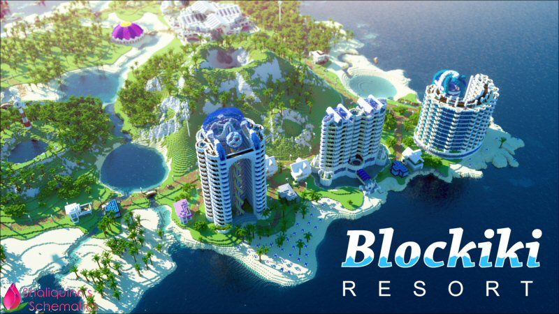 Blockiki Resort on the Minecraft Marketplace by Shaliquinn's Schematics Blockiki Resort on the Minecraft Marketplace by Shaliquinn's Schematics