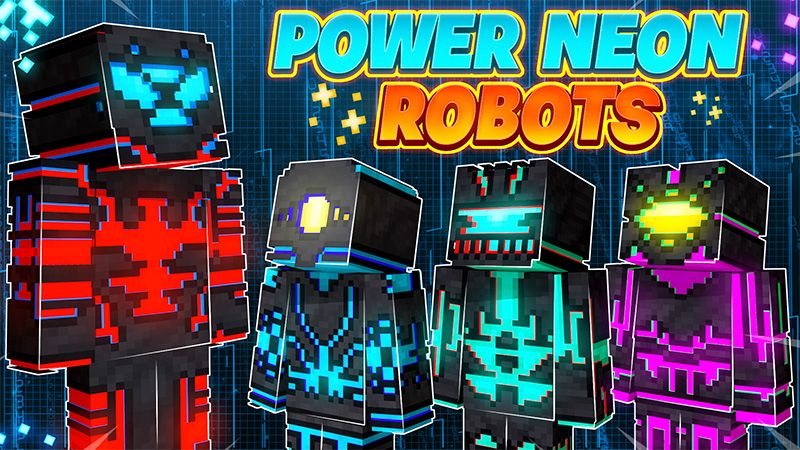 Power Neon Robots on the Minecraft Marketplace by GoE-Craft