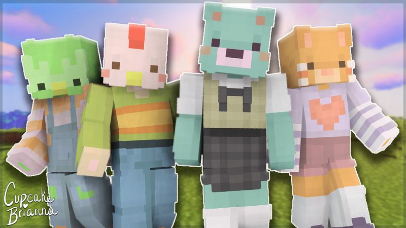 Cartoon Animals Skin Pack on the Minecraft Marketplace by CupcakeBrianna
