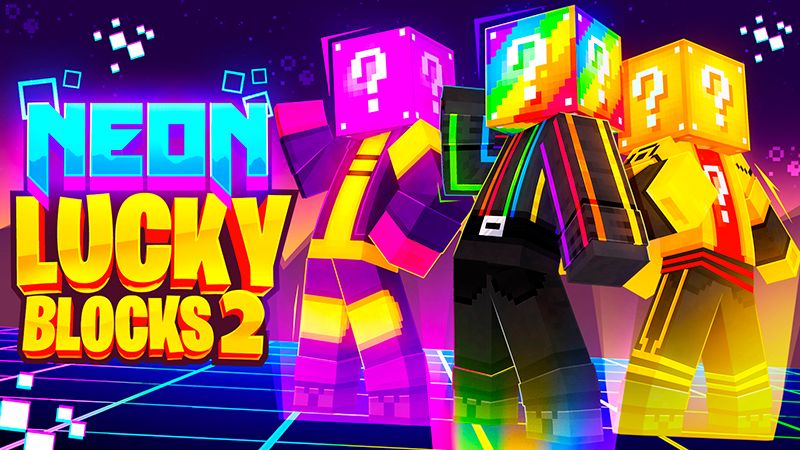 Neon Lucky Blocks 2 on the Minecraft Marketplace by GoE-Craft