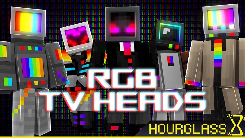 RGB TV Heads on the Minecraft Marketplace by Hourglass Studios RGB TV Heads on the Minecraft Marketplace by Hourglass Studios