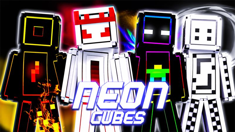 Neon Cubes on the Minecraft Marketplace by Big Dye Gaming