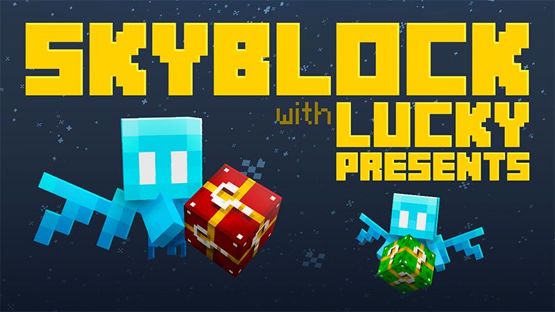 Skyblock with Lucky Presents on the Minecraft Marketplace by Mine-North Skyblock with Lucky Presents on the Minecraft Marketplace by Mine-North