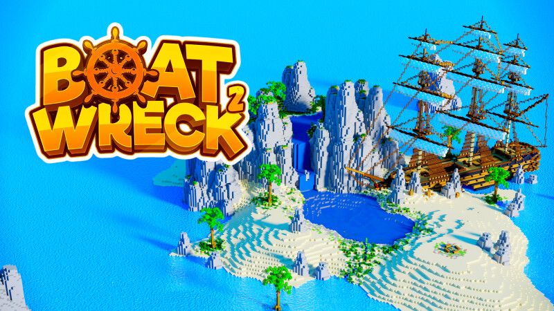 Boat Wreck 2 on the Minecraft Marketplace by CrackedCubes Boat Wreck 2 on the Minecraft Marketplace by CrackedCubes