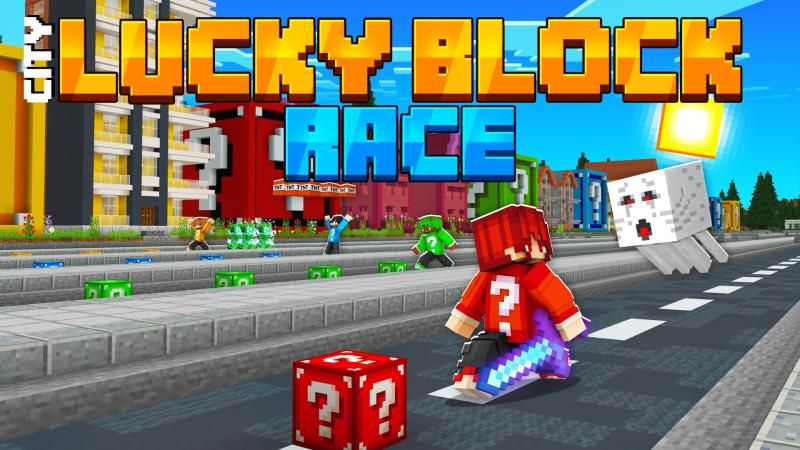 City Lucky Block Race on the Minecraft Marketplace by Waypoint Studios