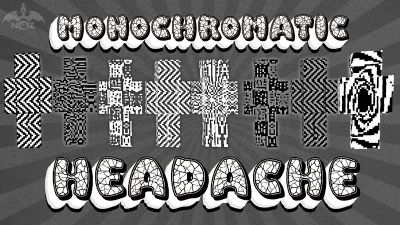 Monochromatic Headache on the Minecraft Marketplace by Dragnoz