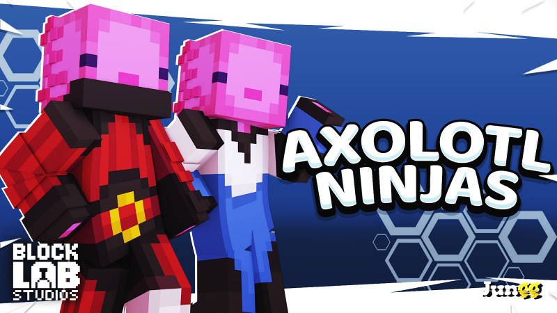 Axolotl Ninjas on the Minecraft Marketplace by BLOCKLAB Studios Axolotl Ninjas on the Minecraft Marketplace by BLOCKLAB Studios