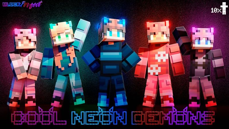 Cool Neon Demons on the Minecraft Marketplace by Block Perfect Studios
