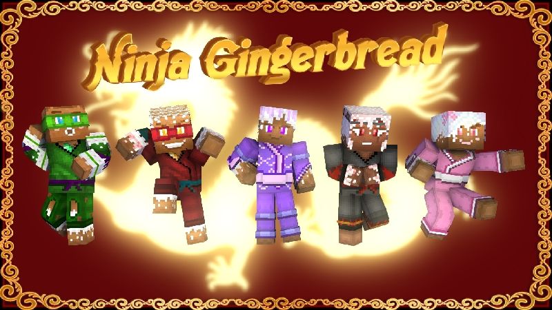 Ninja Gingerbread HD Skin Pack on the Minecraft Marketplace by HearttCore Creations Ninja Gingerbread HD Skin Pack on the Minecraft Marketplace by HearttCore Creations