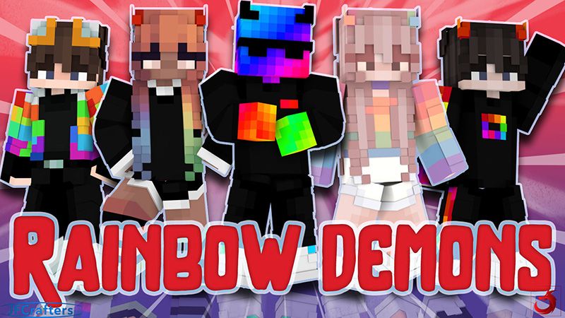Rainbow Demons on the Minecraft Marketplace by JFCrafters