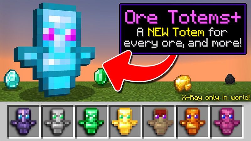 Ore Totems on the Minecraft Marketplace by Lifeboat