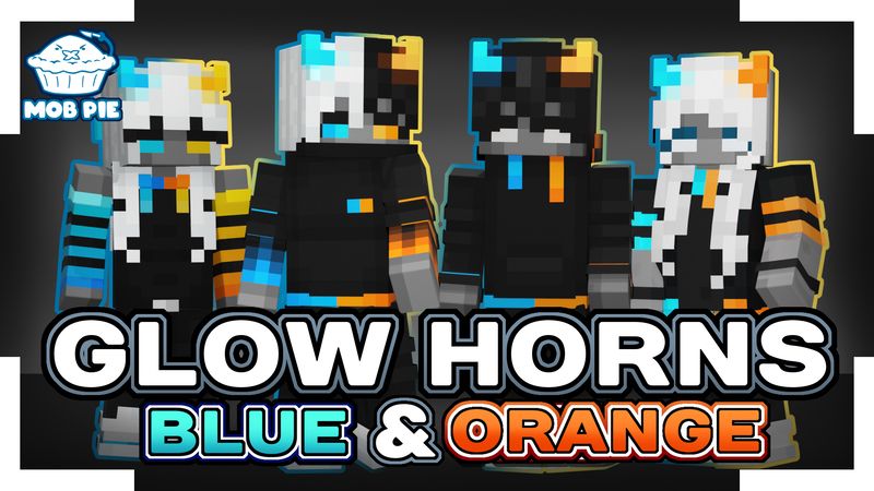 Glow Horns Blue  Orange on the Minecraft Marketplace by Mob Pie