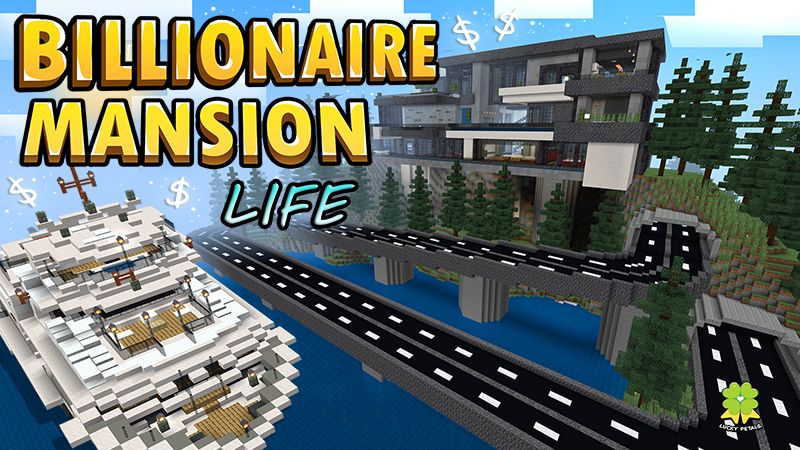Billionaire Mansion Life on the Minecraft Marketplace by The Lucky Petals