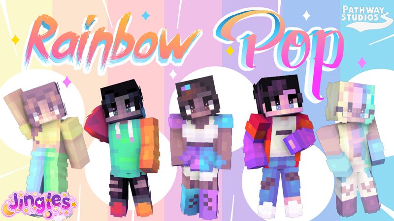 Rainbow Pop on the Minecraft Marketplace by Pathway Studios