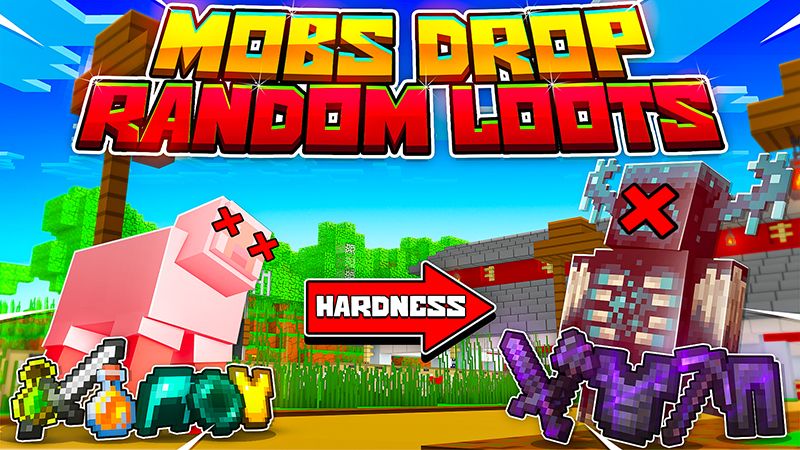 Mobs Drop Random Loots on the Minecraft Marketplace by CHRONICOVERRIDE LLC Mobs Drop Random Loots on the Minecraft Marketplace by CHRONICOVERRIDE LLC