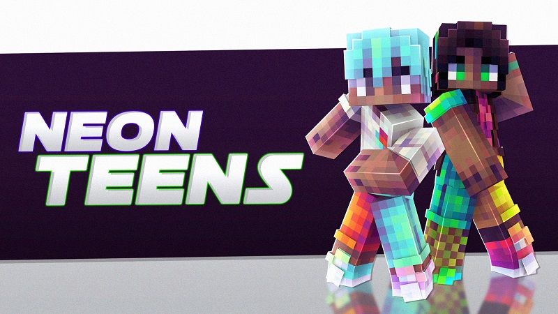 Neon Teens on the Minecraft Marketplace by Nitric Concepts Neon Teens on the Minecraft Marketplace by Nitric Concepts