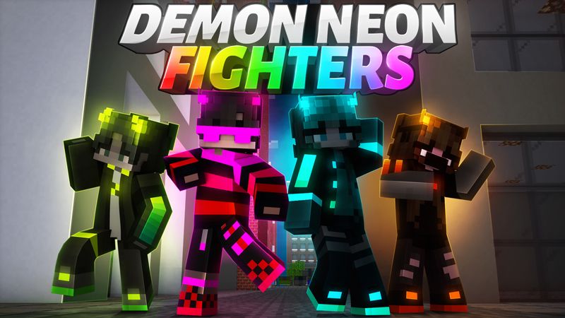 Demon Neon Fighters on the Minecraft Marketplace by Giggle Block Studios Demon Neon Fighters on the Minecraft Marketplace by Giggle Block Studios