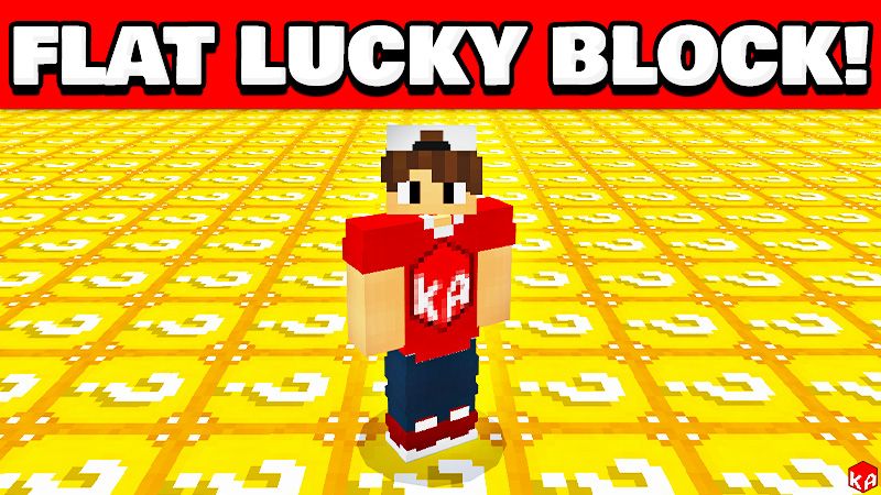 Flat Lucky Block World on the Minecraft Marketplace by KA Studios