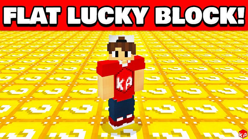 Flat Lucky Worlds  Minecraft PE Maps