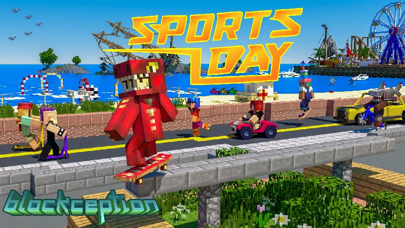 Sports Day Summer City on the Minecraft Marketplace by Blockception Sports Day Summer City on the Minecraft Marketplace by Blockception