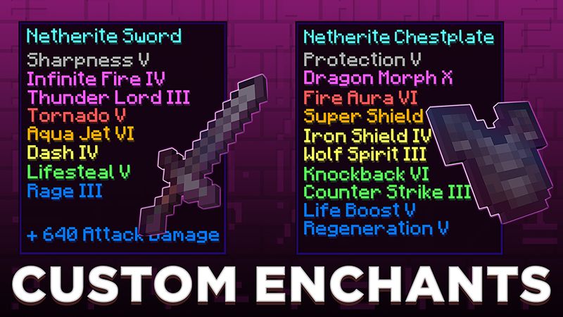 Custom Enchants on the Minecraft Marketplace by Honeyfrost