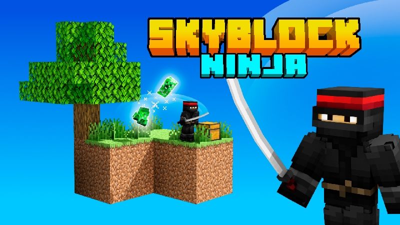 Skyblock Ninja on the Minecraft Marketplace by VoxelBlocks Skyblock Ninja on the Minecraft Marketplace by VoxelBlocks