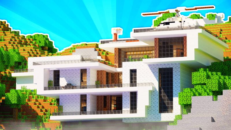 Modern Deluxe Mansion on the Minecraft Marketplace by CrackedCubes