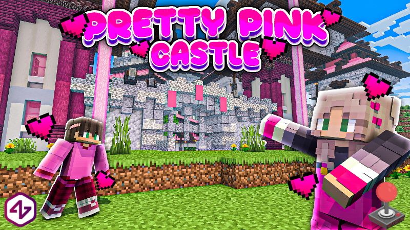 Pretty Pink Castle on the Minecraft Marketplace by 4KS Studios
