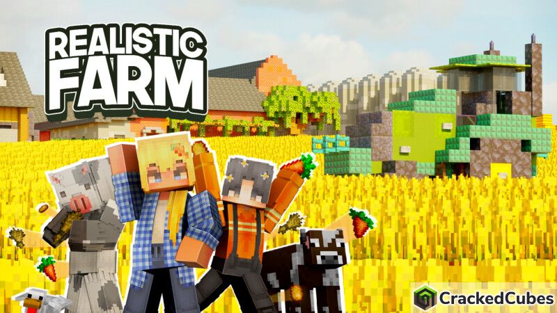 Realistic Farm on the Minecraft Marketplace by CrackedCubes Realistic Farm on the Minecraft Marketplace by CrackedCubes