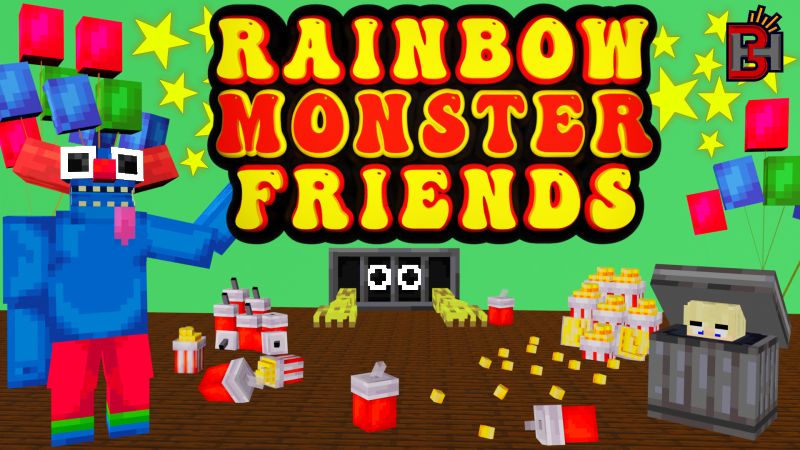 Rainbow Monster Friends on the Minecraft Marketplace by Builders Horizon