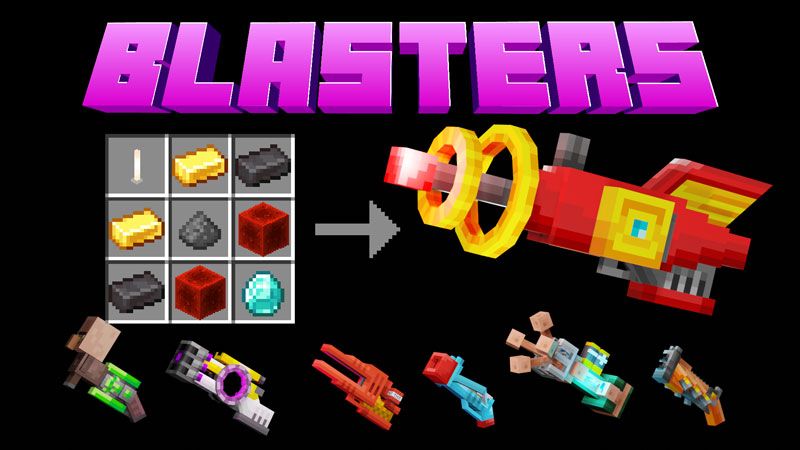 Blasters on the Minecraft Marketplace by VoxelBlocks Blasters on the Minecraft Marketplace by VoxelBlocks