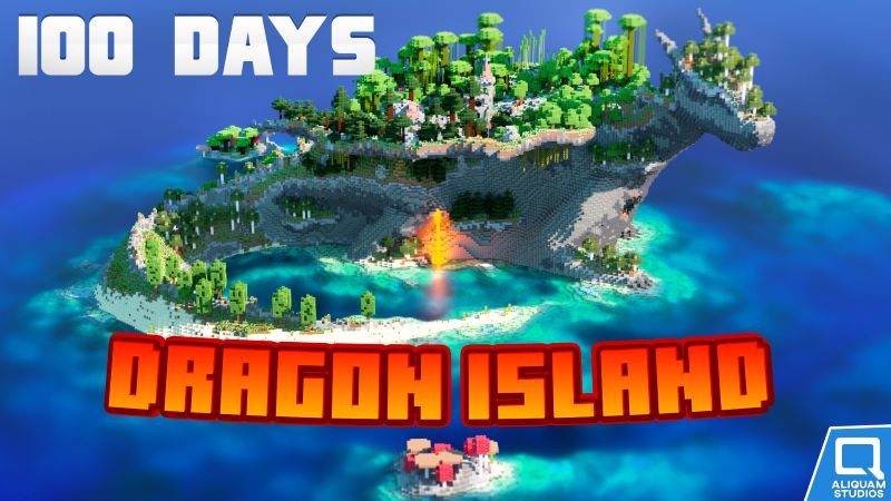 100 Days Dragon Island on the Minecraft Marketplace by Aliquam Studios