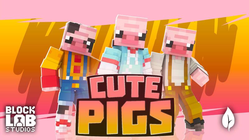 Cute Pigs on the Minecraft Marketplace by BLOCKLAB Studios Cute Pigs on the Minecraft Marketplace by BLOCKLAB Studios