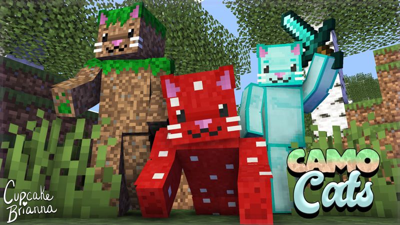 Camo Cats HD Skin Pack on the Minecraft Marketplace by CupcakeBrianna Camo Cats HD Skin Pack on the Minecraft Marketplace by CupcakeBrianna