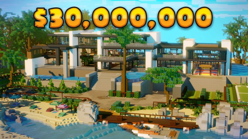Millionaire Summer Villa on the Minecraft Marketplace by 4KS Studios