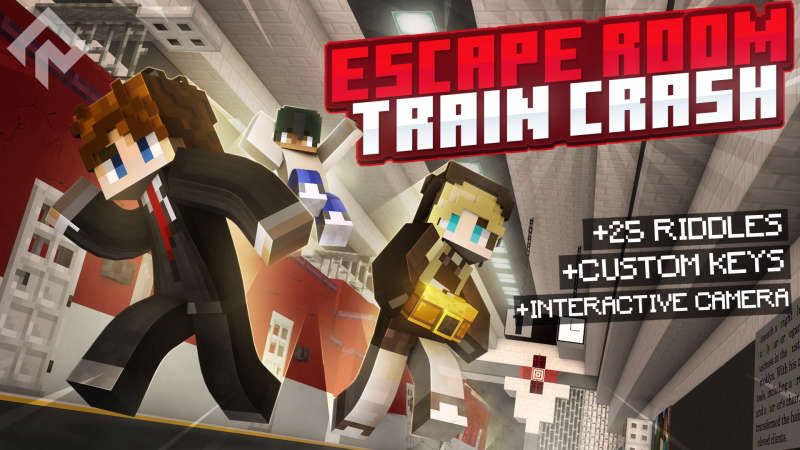 Escape Room Train Crash on the Minecraft Marketplace by RareLoot Escape Room Train Crash on the Minecraft Marketplace by RareLoot