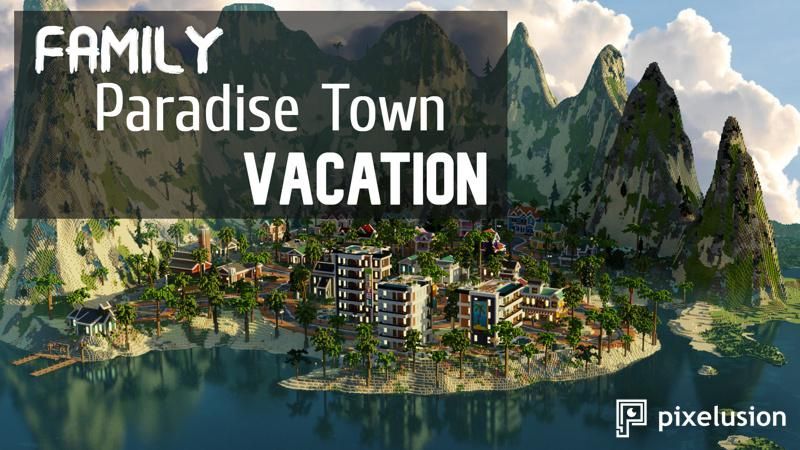 Family Paradise Town Vacation on the Minecraft Marketplace by Pixelusion Family Paradise Town Vacation on the Minecraft Marketplace by Pixelusion