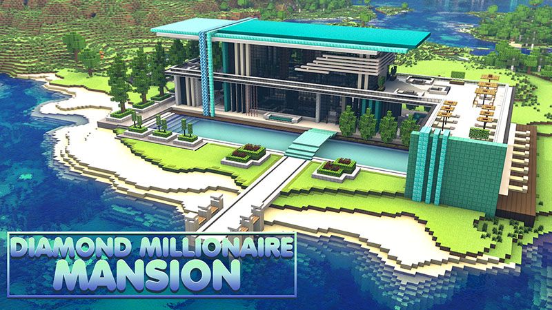 Diamond Millionaire Mansion on the Minecraft Marketplace by Eco Studios