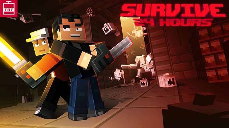 Survive 24 Hours on the Minecraft Marketplace by TNTgames Survive 24 Hours on the Minecraft Marketplace by TNTgames
