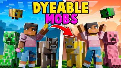 Dyeable Mobs on the Minecraft Marketplace by ASCENT