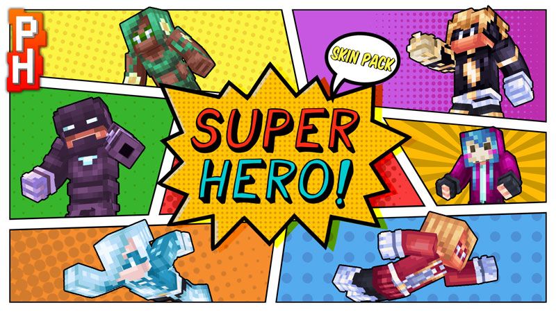 Super Hero Skin Pack By Pixelheads Minecraft Skin Pack Minecraft