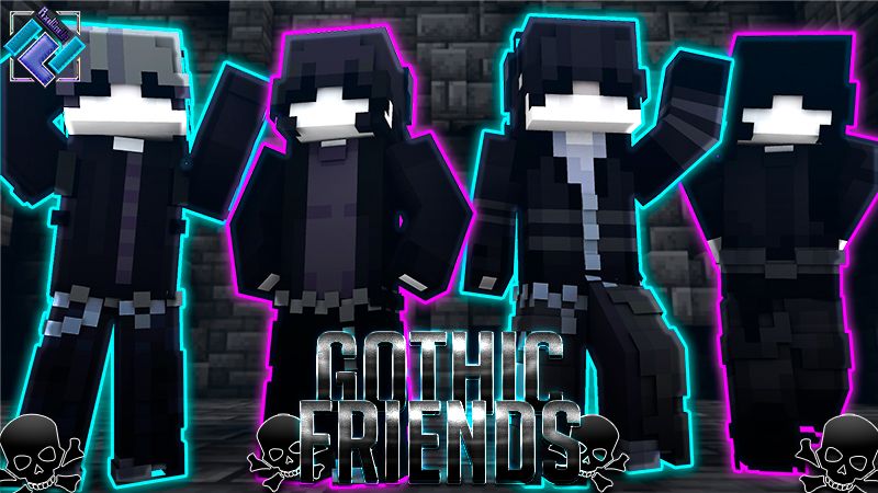 Gothic Friends on the Minecraft Marketplace by PixelOneUp Gothic Friends on the Minecraft Marketplace by PixelOneUp