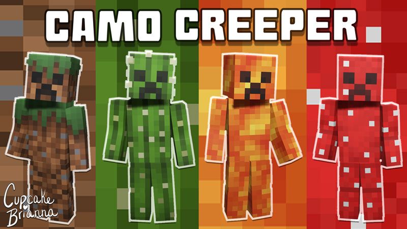 Camo Creeper Skin Pack by CupcakeBrianna (Minecraft Skin Pack ...