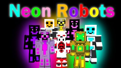 Neon Robots on the Minecraft Marketplace by EduElfie